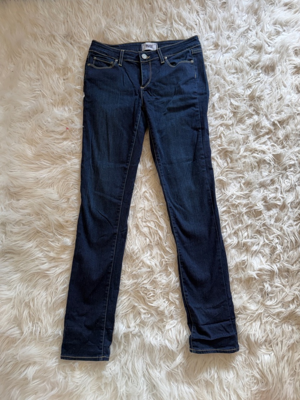 PAIGE Dark Indigo Skinny Jeans